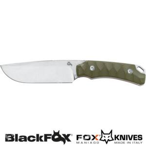 LYNX FIXED BLADE MAN/GREEN BLACK FOX KNIFE (BF-756 OD)